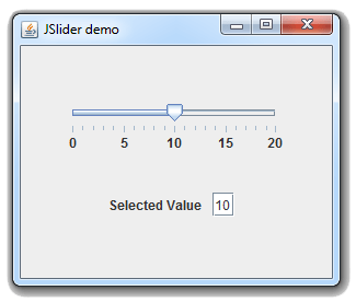 طريقة تنفيذ أوامر في كل مرة يتم فيها تغيير قيمة ال JSlider في جافا